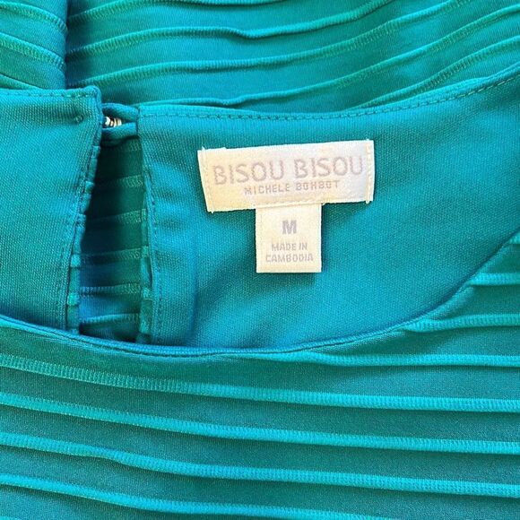 Bisou Bisou Michelle Bohbot Women's Teal Peplum - Picture 5 of 8